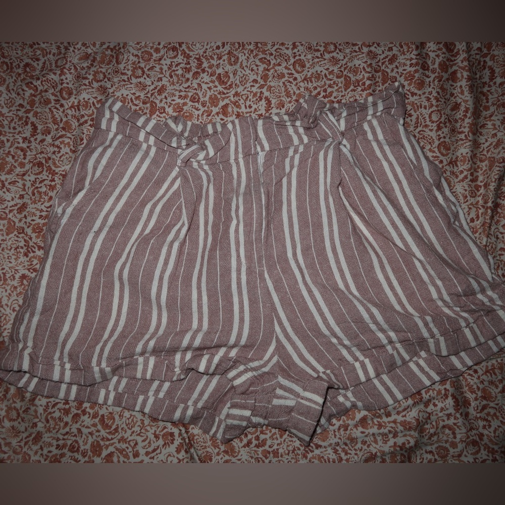Forever 21 Striped linen shorts